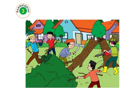 Kunci Jawaban Kelas 1 Tema 6 Halaman 128 129 130 134, Subtema 4: Bekerja Sama Menjaga Kebersihan dan Kesehatan Lingkungan, Pembelajaran 3